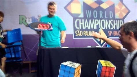 ron van bruchem solving  rubiks cube  world rubiks cube championship  youtube