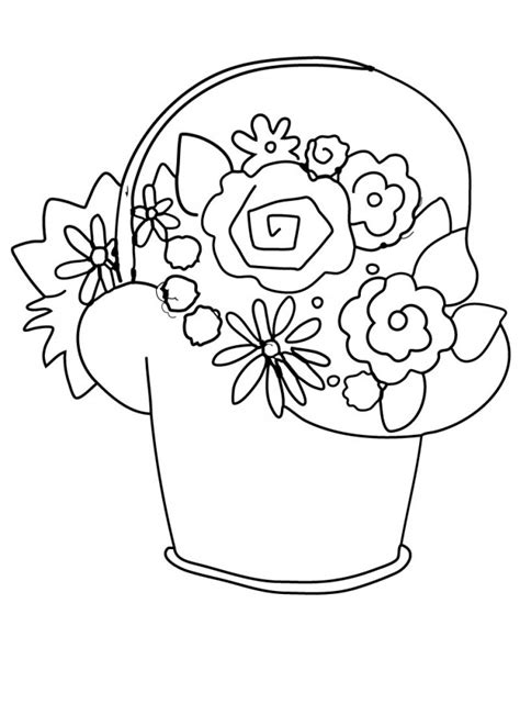 printable coloring page  day basket kd doodle