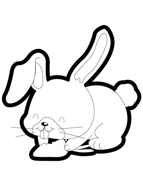 cartoon bunny rabbit coloring home