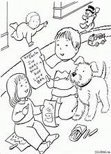 Colorat Planse Joaca Desene Copii Gradinita Iarna Desenho Famiglia Craciun Stampare Pianetabambini sketch template