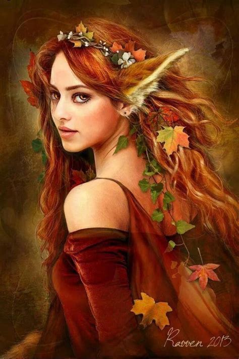 Redheaded Elven Beauty Fantasy Art Elves Elf Beautiful Fairies