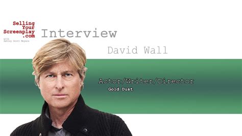 selling  screenplay david wall writerdirector  gold dust script magazine