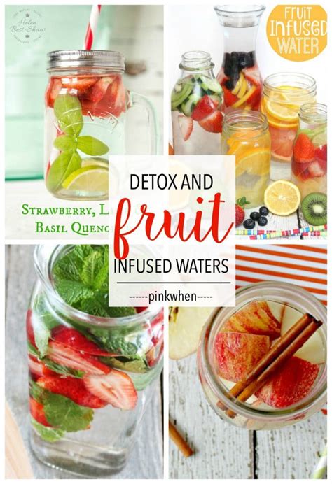 delicious fruit infused detox waters pinkwhen