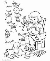Christmas Coloring Pages Vintage Printable Ornament Ornaments Sheets Activity Angels Colouring Tree Clipart Printables Crazy Color Print Angel Library Holiday sketch template