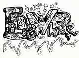 Coloring Graffiti Pages Baby Related sketch template
