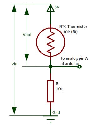interfacing thermistor  arduino  measure  display temperature  lcd
