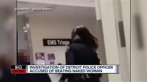 detroit police officer suspended after video shows him