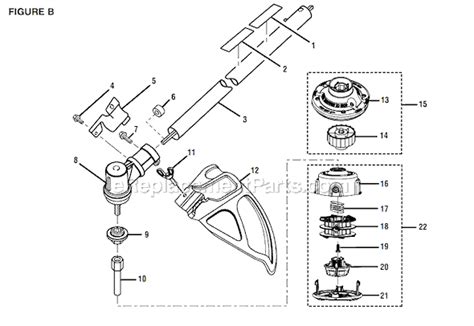 ryobi  trimmer parts diagram webmotororg