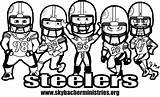 Coloring Pages Steelers Football Nfl Printable Team Logo Player Helmet Pittsburgh Titans Tennessee Drawing Players Texans Houston Orleans Saints Kids sketch template