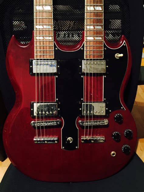 gibson eds  double neck  cherry guitar  sale  official thomas andersson vr shop