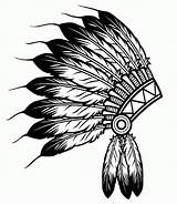 Coloring Indian Headdress Native American Pages Adults Popular sketch template