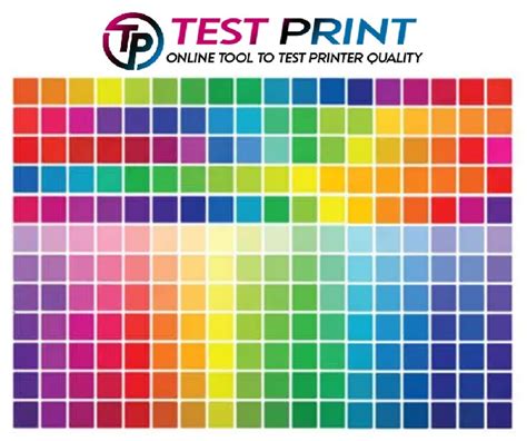 creating  printing  colorful printer test page print test page