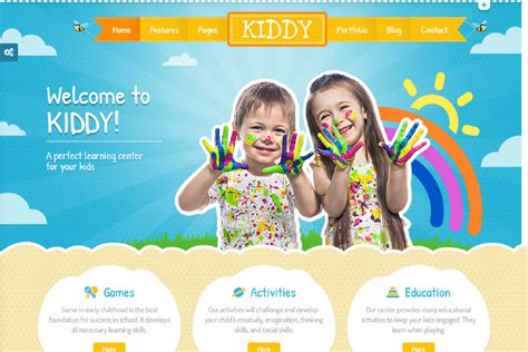 kiddy children html responsive website template