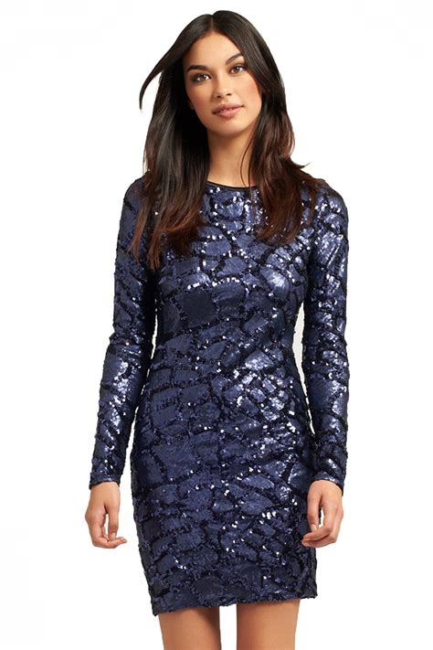 blue sequin dress dressed  girl