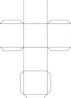 printable  cube template color  cut   fold   glue
