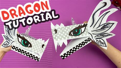 easy diy paper dragon puppet tiktok gary origami origami fan images