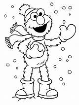 Elmo Coloring Pages Christmas Printable Comments sketch template