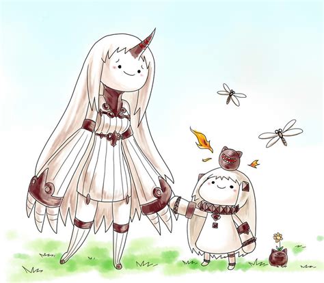 northern ocean hime and seaport hime walking time by bome830 on deviantart