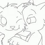 Cat Lineart Couple Coloring Warrior Cats Pages Deviantart Group Comments Library Clipart Coloringhome sketch template