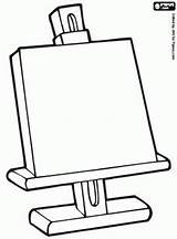 Easel Drawing Coloring Getdrawings sketch template