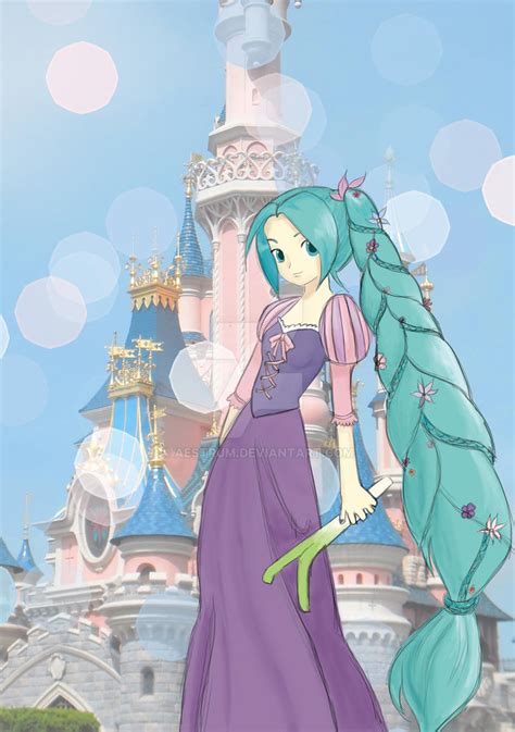 hatsune miku princess rapunzel  aestrum  deviantart