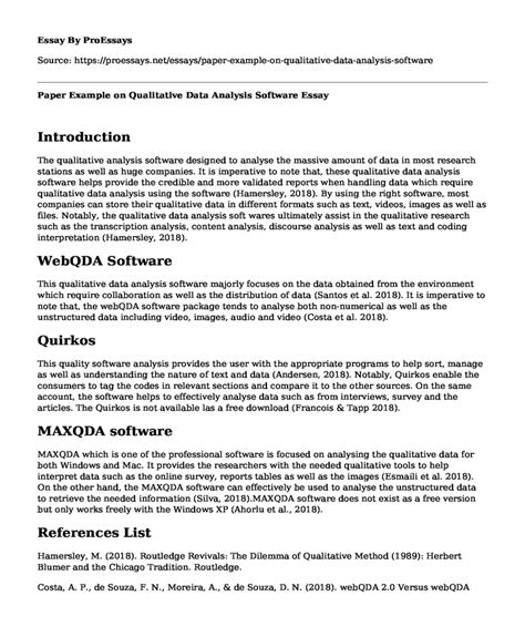 paper   qualitative data analysis software  essay