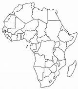 Africa Map Blank Countries Outline Printable African Afrika Fill Coloring Color Visit Afrique Google Kids sketch template