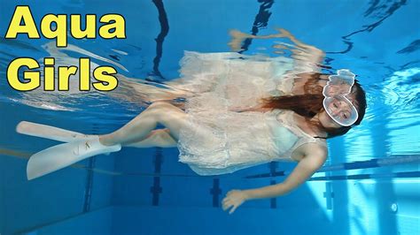 Wet Dress Underwater Girl Youtube
