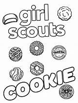 Scout Coloring Cookie Pages Printable Kids Cookies Color Scouts Activities Girls Print Bright Colors Favorite Choose Brownie sketch template