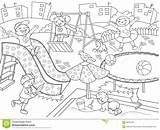 Playground Coloring Worksheets Printable Pages Source sketch template