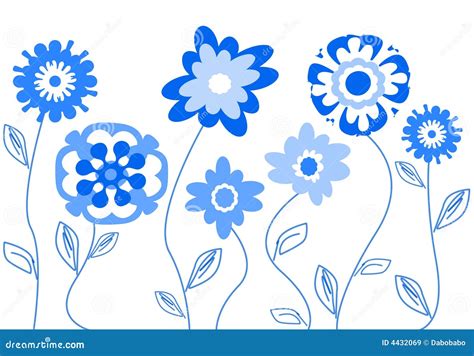 fiori stilizzati illustrazione  stock illustrazione  springtime