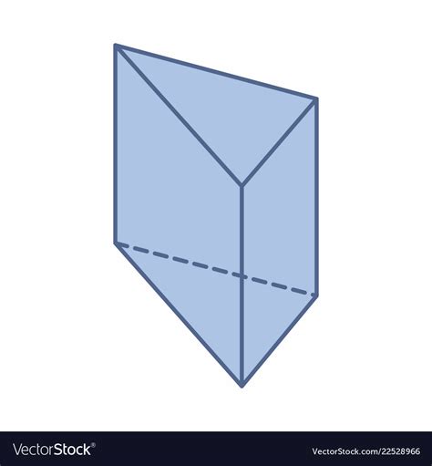 triangular prism royalty  vector image vectorstock
