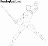 Drawing Lessons Drawingforall Power Draw Stepan Ayvazyan Arms Legs Ranger Red sketch template