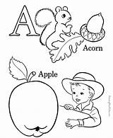 Pages Coloring Alphabet Letter Kids sketch template