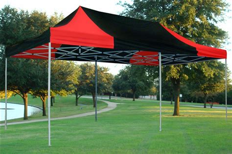 pop  canopy party tent gezebo ez red black  model ebay