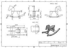 rocking horse plans  print ready  baby projects