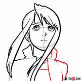 Fullmetal Alchemist Winry sketch template