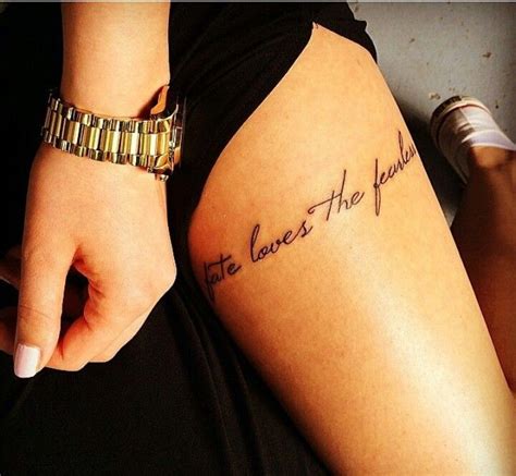 Pin By Lisa On Tatooo Thigh Tattoo Quotes Thigh Tattoos Women