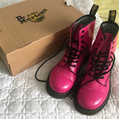 dr martens shoes dr martens pink patent boots color pink size  docmartensoutfit