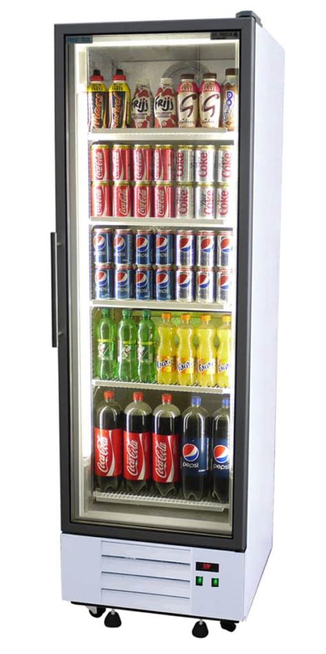 upright glass door drinks fridge premium cm  cm  cm frost tech ugc display fridge