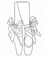 Ballerina Pointe Illustrations sketch template