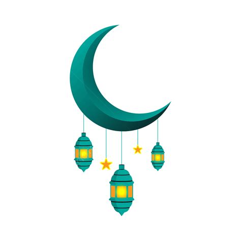 gambar bulan ramadhan bulan tosca bulan  png  vektor  background transparan
