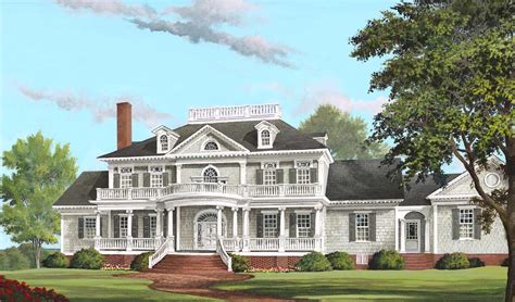 southern colonial house plan  bedrooms  bath  sq ft plan