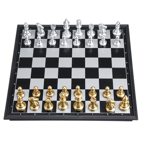 xcm wooden chess set folding chess board standard family game sale banggoodcom
