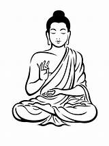 Buddha Drawing Clipart Simple Draw Drawings Gautam Sketch Buddhist Sketches Outline Colour Basic Google Clip Gautama Painting Buda Lord Rajzok sketch template