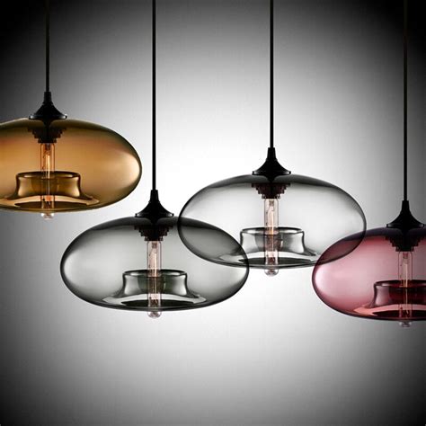 Contemporary Hanging 6 Color Glass Pendant Lights Uk