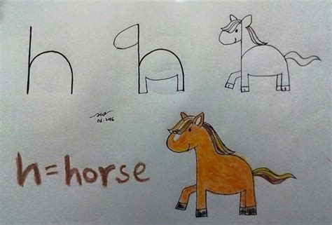 anak belajar menggambar menggambar kuda