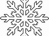 Coloring Snowflake Printable Pages Getdrawings Snowflakes sketch template