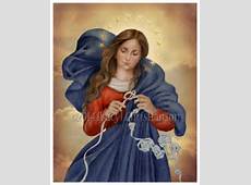 Our Lady Undoer of Knots Catholic Art Print, Blessed Virgin Mary #4042