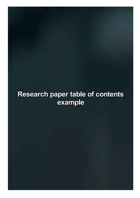 research paper table  contents   telrpuefec issuu